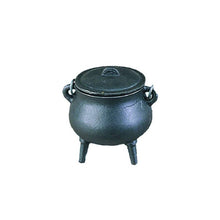 Load image into Gallery viewer, Cast Iron Cauldron w/ Lid - Mini Plain (3.5 in.)