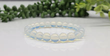 Load image into Gallery viewer, Opalite Gemstone Bracelet Stretchable 8mm Beads, 7.5 inches