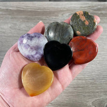 Load image into Gallery viewer, Heart Shaped Worry Stones – Bulk Crystal Pocket Stones