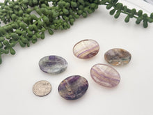 Load image into Gallery viewer, Rainbow Fluorite Worry Stone (1 piece)