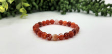 Load image into Gallery viewer, Banded Carnelian Faceted 8mm Bracelet-7.5" Long