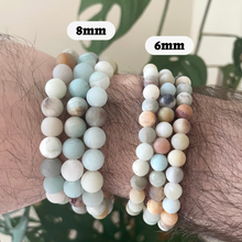 Load image into Gallery viewer, Amazonite Bracelet (Matte) 4mm/6mm/8mm - Crystals & Stones