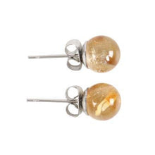 Load image into Gallery viewer, Citrine Semi Precious Crystal Earrings
