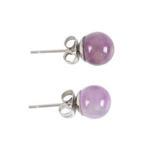 Load image into Gallery viewer, Amethyst Semi Precious Crystal Earrings