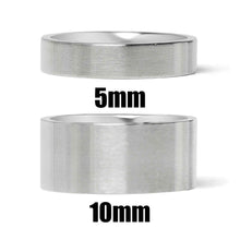 Load image into Gallery viewer, Brushed Flat Stainless Steel Ring