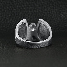 Load image into Gallery viewer, Stainless Steel Polished Winged Wheel Men's Ring