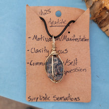 Load image into Gallery viewer, Wire Wrapped Crystal Necklace