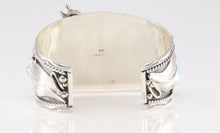 Load image into Gallery viewer, Turquoise Sterling Silver Wolf Casted Darrell Morgan Cuff