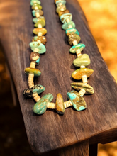 Load image into Gallery viewer, Turquoise, Long with Medium Size Nuggets