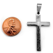 Load image into Gallery viewer, Serenity Prayer Cross Stainless Steel Pendant