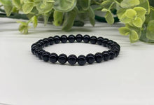 Load image into Gallery viewer, Black Obsidian Stretchable Bracelet 6mm Beads