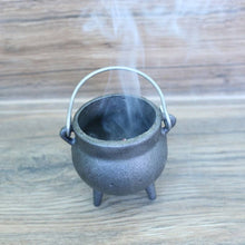 Load image into Gallery viewer, Cast Iron Cauldron w/ Lid - Mini Plain (3.5 in.)