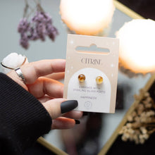 Load image into Gallery viewer, Citrine Semi Precious Crystal Earrings