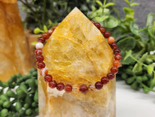 Load image into Gallery viewer, Fire Agate Stretchable Gemstone Bracelet 6mm Beads