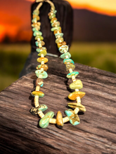 Load image into Gallery viewer, Turquoise, Long with Medium Size Nuggets