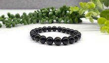 Load image into Gallery viewer, Black Obsidian Bracelet Stretchable 8mm Beads
