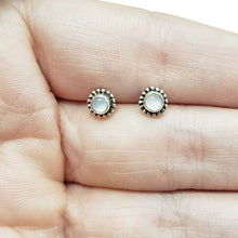 Load image into Gallery viewer, Rose Quartz Sterling Silver Stud Earrings

