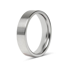 Load image into Gallery viewer, Brushed Flat Stainless Steel Ring
