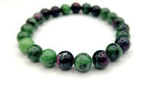 Load image into Gallery viewer, Ruby Zoisite Tumbled Bracelet 8mm
