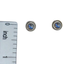 Load image into Gallery viewer, Labradorite Sterling Silver Stud Earrings

