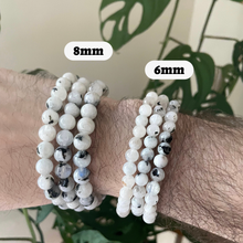 Load image into Gallery viewer, Moonstone Bracelet 4mm/6mm/8mm - Crystals &amp; Stones
