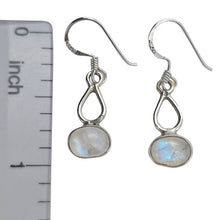 Load image into Gallery viewer, Moonstone Sterling Silver Dangle Earrings
