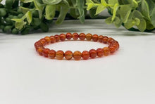 Load image into Gallery viewer, Carnelian Stretchable Bracelet 6mm Beads
