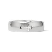 Load image into Gallery viewer, Cross Cutout Polished Stainless Steel Ring
