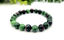 Load image into Gallery viewer, Ruby Zoisite Tumbled Bracelet 8mm
