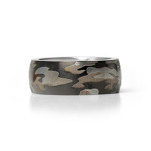 Load image into Gallery viewer, Stainless Steel Camouflage Blank Ring
