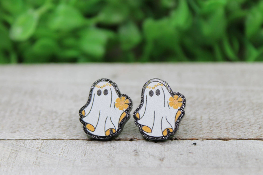 Groovy Ghost Stud Earrings