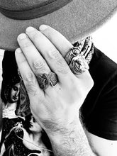 Load image into Gallery viewer, Stainless Steel Polished Winged Wheel Men's Ring
