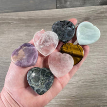 Load image into Gallery viewer, Heart Shaped Worry Stones – Bulk Crystal Pocket Stones
