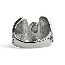 Load image into Gallery viewer, Stainless Steel Polished Winged Wheel Men's Ring
