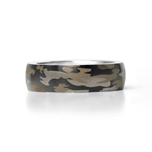 Load image into Gallery viewer, Stainless Steel Camouflage Blank Ring
