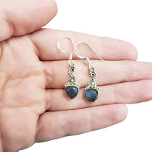 Load image into Gallery viewer, Labradorite Sterling Silver Dangle Earrings
