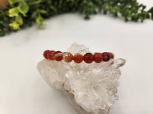 Load image into Gallery viewer, Banded Carnelian Faceted 8mm Bracelet-7.5&quot; Long
