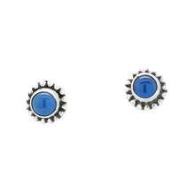 Load image into Gallery viewer, Blue Chalcedony Sterling Silver Stud Earrings
