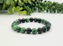 Load image into Gallery viewer, Ruby Zoisite Tumbled Bracelet 8mm
