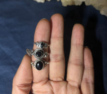 Load image into Gallery viewer, Onyx Sterling Silver Rings
