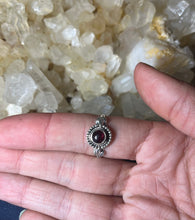 Load image into Gallery viewer, Garnet Sterling Silver Rings
