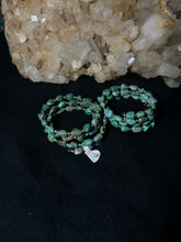 Load image into Gallery viewer, Turquoise Triple Wrap Cuff Bracelet
