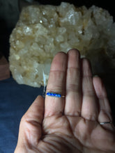 Load image into Gallery viewer, Zuni Blue Fire Opal Bar Ring
