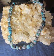 Load image into Gallery viewer, Chunky Beaded Turquoise Necklace
