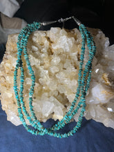 Load image into Gallery viewer, Triple Strung Turquoise Necklace
