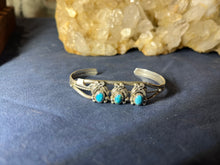 Load image into Gallery viewer, Handcrafted Sterling Silver Turquoise Cuff

