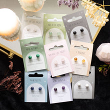Load image into Gallery viewer, Aventurine Semi Precious Crystal Earrings
