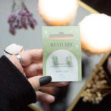 Load image into Gallery viewer, Aventurine Semi Precious Crystal Earrings
