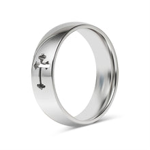 Load image into Gallery viewer, Cross Cutout Polished Stainless Steel Ring
