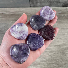 Load image into Gallery viewer, Heart Shaped Worry Stones – Bulk Crystal Pocket Stones
